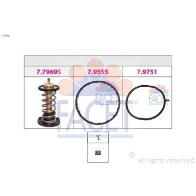 Imagen de Termostato, refrigerante FACET 7.7988