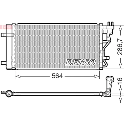Imagen de Condensador, aire acondicionado DENSO DCN41027