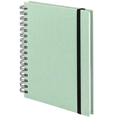Imagen de Rössler Papier 1875452651 S.O.H.O. Cuaderno Wire O con cierre elástico, DIN A5, 21,8 x 15,5 2 cm, 80 hojas, menta, 1 unidad
