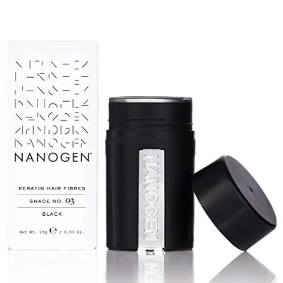 Imagen de Nanogen Fibras Capilares Queratina: Negro 15 gr