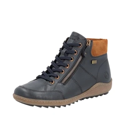 Imagen de Remonte Botines con cordones, Mujer, Talla: 40, Dunkelblau nougatbraun Zapatos
