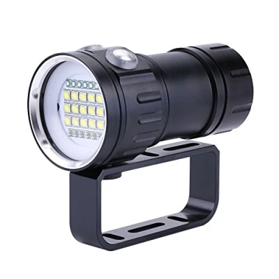 Imagen de Linterna de Buceo 18000 lúmenes Luz IPX8 LED subacuática 500 M Adecuada para Deportes subacuáticos al Aire Libre