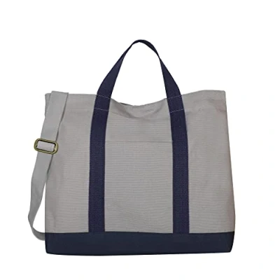 Imagen de Ecoright Canvas Bandoleras Hombre Extragrande Para Ir De Compras, Playa Y Trabajar, Bolso Mujer Con Asas Cruzadas Ajustables