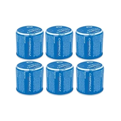 Imagen de Pack de 6 cartuchos Campingaz 190g C206 Butane perforable Gas Lock System