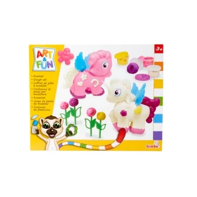 Imagen de Simba Blumen Art and Fun Juego de amasar con Unicornio, Color 1. (4006592056933)