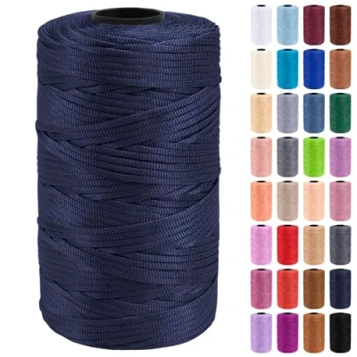 Imagen de Uiopa Hilo Macrame 3mm x 200m Cuerda Polipropileno Plano de Ganchillo para Bolsos a Crochet, Bolso Mano, Sombrero, Manualidades, Envolver Regalo, Proyecto Bricolaje