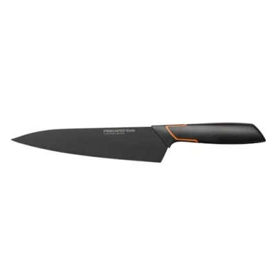 Imagen de Fiskars Cuchillo de cocinero, Diseño moderno, Longitud total: 31 cm, Acero calidad/Plástico, Edge, 1003094