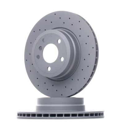 Imagen de ZIMMERMANN SPORT COAT Z 150.3451.52 Disco de freno 345 24 6/5 5 120 ventilación interna, perforado revestido altamente carbonizado BMW: X5, X6