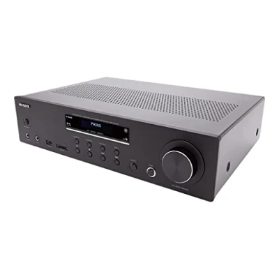 Imagen de Aiwa AMU 120BTBK: Amplificador, Receptor AV, con Bluetooth 5.0, 120W, Puerto USB, Lector Tarjeta SD. Color: Negro
