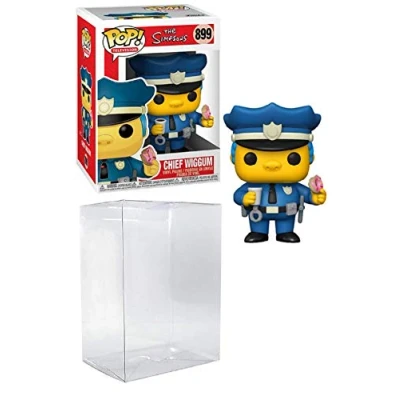 Imagen de Chief Wiggum Pop #899 TV: The Simpsons Vinyl Figure (Bundled with EcoTek Protector to Protect Display Box)
