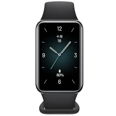 Imagen de HONOR Band 9 Pantalla amoled de 1,57 Pulgadas 96 Modos Movimiento actualización Software OTA Compatible Soporte táctil Correa TPU Sensor inercial (Negro)