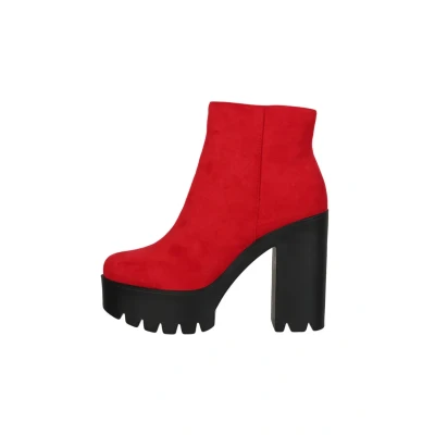 Imagen de Elara Herbst Botines con plataforma, Mujer, Talla: 41, Rot Zapatos