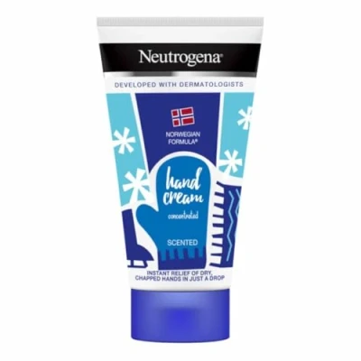 Imagen de Neutrogena crema de manos concentrada perfumada (50 ml), hidratante calmante con 40% glicerina + vitamina E para extremadamente secas y agrietadas