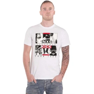 Imagen de Rock Off Camiseta INXS &#039;Kick Tour&#039; (Blanco), Blanco, M