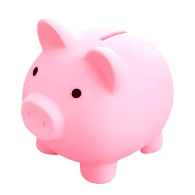 Imagen de GGTTNRT hucha para niños y adultos, bonita niños, decoración de habitación, regalo familiares amigos (rosa)