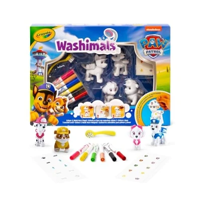 Imagen de CRAYOLA Washimals Paw Patrol, Set de Actividades con 4 Cachorros (74 0290)