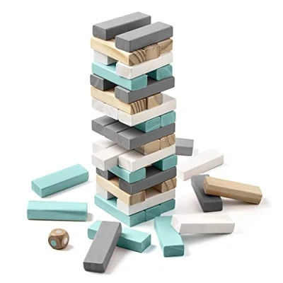 Imagen de Miquelrius Juego De Mesa Tumbling Tower , Bloques Madera 1 A 6 Jugadores partir años
