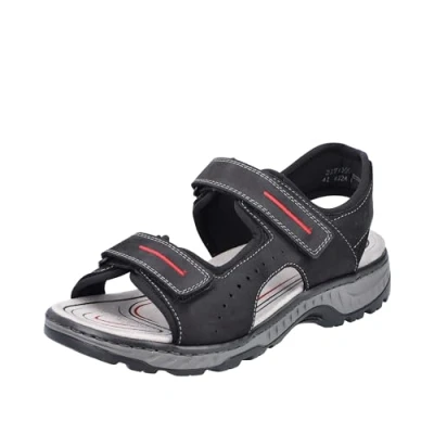 Imagen de Rieker 25246, Sandalia Hombre, Negro, 41 EU
