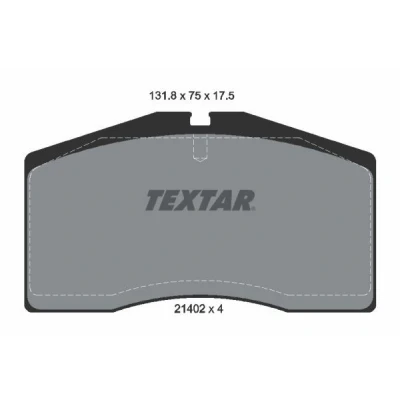 Imagen de TEXTAR 2140201 Juego de pastillas freno preparado para indicador desgaste PORSCHE: 911 Coupé, 928 AUDI: 80 B4 Avant