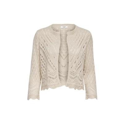 Imagen de JDY SUN 3/4 Cropped Chaqueta de punto, Mujer, Talla: XS, Tapioca