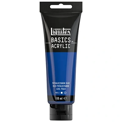 Imagen de Liquitex Basic Acrylic Tubo de Pintura Acrílica, 118 ML, Azul (Azul Ftalo Nuevo)