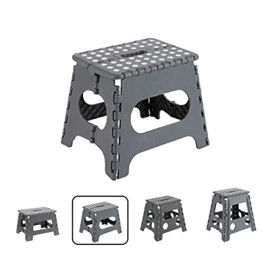 Imagen de ARREGUI TB 027 G Taburete Plegable Cocina o Baño Escalera Pequeña Infantil Banqueta Escalón para Adultos y Niños (hasta 150Kg) 27 cm de Altura Gris