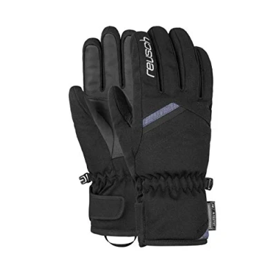 Imagen de Reusch Coral R Tex XT Guante, Mujer, Negro/Azul Vaquero, 7,5