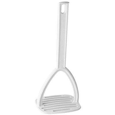 Imagen de Fackelmann 24283 Prensador de patata blanca, utensilios cocina plástico, patatas recubierta prensa para ollas y sartenes (Color: Blanco), cantidad: 1 pieza