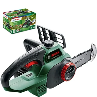 Imagen de Bosch sierra de cadena con batería UniversalChain 18, batería, cargador, caja cartón, sistema SDS, longitud la espada: 200 mm, 18 V, 2.5 Ah