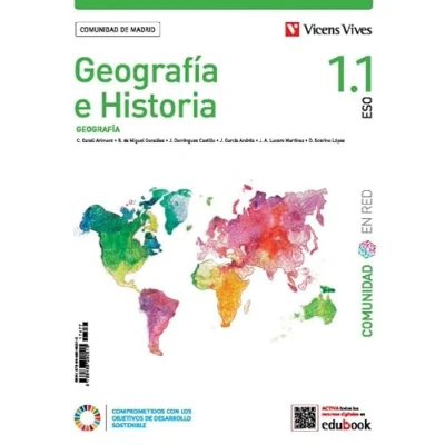 Imagen de Geografía e Historia 1 (1.1 1.2+Separatas) Comunidad de Madrid (Comunidad en Red)