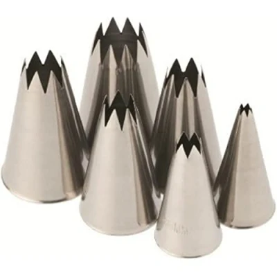 Imagen de Lacor 68997 Set 6 Boquillas Estrella Inox.
