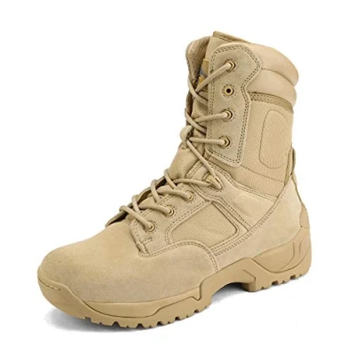 Imagen de NORTIV 8 Botas de Trabajo Tácticas Militares para Hombre Senderismo Motocicleta Combate,Size 44,Arena,Response