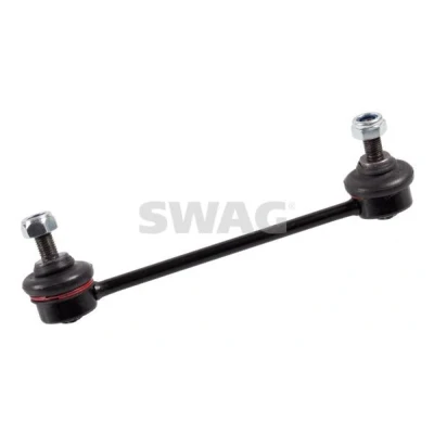 Imagen de SWAG 91 94 1635 Bieleta de suspensión Eje trasero izquierda, trasero, derecha 185 M10 x 1,25 con tuerca autofijadora Acero negro KIA: CARENS 3