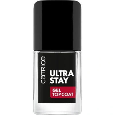 Imagen de Catrice Cosmetics Top coat Ultra Stay Gel, de larga duración, secado rápido, dar volumen, translúcido, 10.5 ml