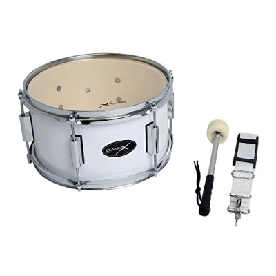 Imagen de GEWA tambor tenor de marcha, marcha 14x10&quot;, casco madera blanco, incl. correa transporte y baquetas