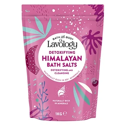 Imagen de Sales de baño del Himalaya por Lavology 1kg Ingredientes completamente naturales Desintoxicar, Limpiar, Purificar