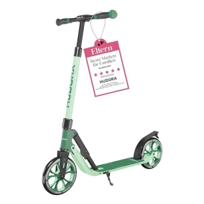 Imagen de HUDORA BigWheel 205 Advanced Scooter Patinete de Aluminio cómodo para hasta 100 kg Plegable y Ajustable en Altura niños/Adolescentes Adultos