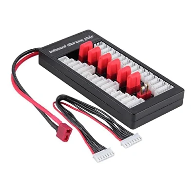 Imagen de WANGCL Adaptador de Enchufe T expansión Cargador Equilibrio Placa Carga paralela RC Compatible con baterías LiPo 2 6S