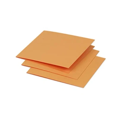 Imagen de Clairefontaine 16136 C tarjeta plegable Pollen 11,6 x cm) 210 G paquete de 25 Clémentine