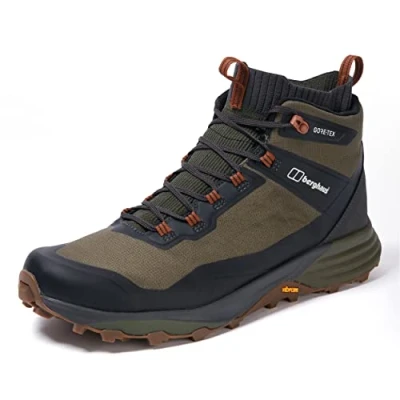 Imagen de Berghaus Vc22 Multisport Mid Walking Hiking Boots Durable Waterproof Breathable Gore Tex Vibram, Botas para Senderismo Hombre, Marrón Oscuro y Verde Oscuro, 43 EU