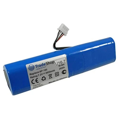 Imagen de Trade Shop Batería para herramientas (Ni MH, 7,2 V, 3600 mAh, sustituye a BP190, B11432, FSH3TV, FSH6, FSH18, FSH 3, 3 TV, 6, 18, Fluke Power Analyzer 433, 434, 435)