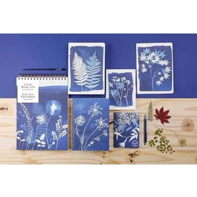 Imagen de Clairefontaine 83502C Cyanotype, cuaderno cosido hilo A5 14,8 x 21 cm, 64 páginas, rayado, ass.