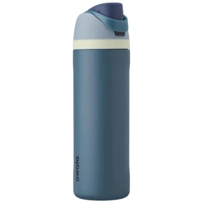 Imagen de Owala FreeSip Botella agua acero inoxidable con pajita, 710 ml térmica a prueba de fugas para el deporte y los viajes, sin BPA, Denim