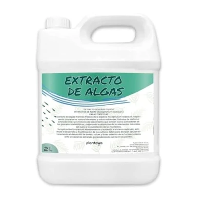 Imagen de Plantawa Fertilizante Extracto de Algas Marinas Líquido 2 Litros Abono orgánico para plantas, Ascophyllum Nodosum 100% Ecológico. Potenciador Crecimiento, Enraizante, Micorrizas.