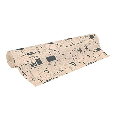Imagen de Clairefontaine 223809C Bobina de papel regalo Kraft en bruto, 50 x 70 cm, g, papelería
