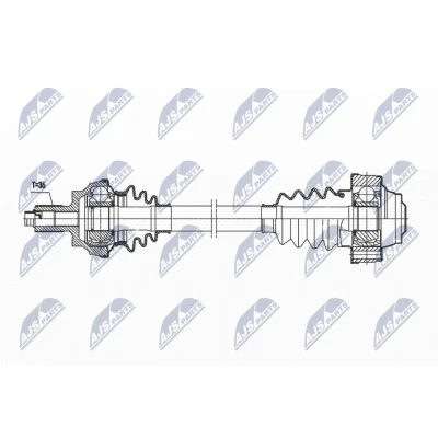 Imagen de Semi eje NTY NPW VW 167