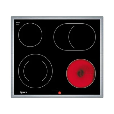 Imagen de NEFF M16SRF0L0 N 50 Placa eléctrica de vitrocerámica (60 cm ancho, zona tostado, cocción dos circuitos, indicador calor residual, color negro)