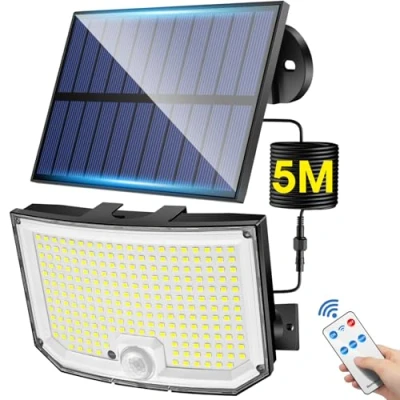 Imagen de PIKOY Focos LED Exterior Solares, 【238 2000LM】 Luz Solar Jardin, 3 Modes Foco Exterior, Control Remoto Solares Para IP65 Impermeable lampara Jardin