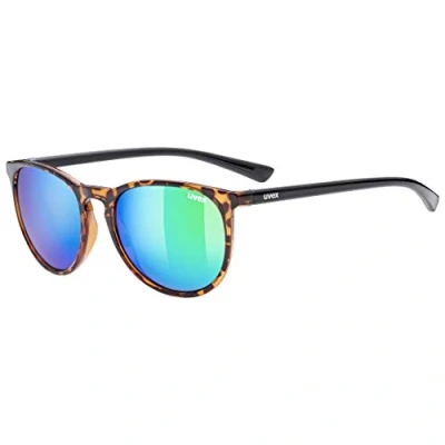 Imagen de uvex LGL 43, gafas de sol unisex, espejo, filtro cat. 3, havanna/green, one size