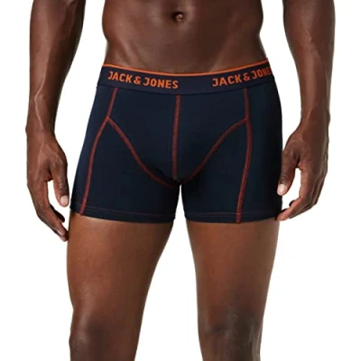 Imagen de Jack &amp; Jones Hombre Jacsimple Trunks Noos Bóxer,Multicolor (Burnt Ochre),XX Large